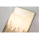 Sawgrass 1 Light 6 inch Silver Bath Light Wall Light in Silver Leaf with Antique